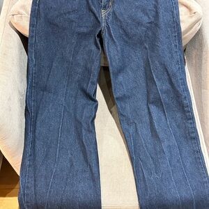 Dark Wash Straight Leg Jeans